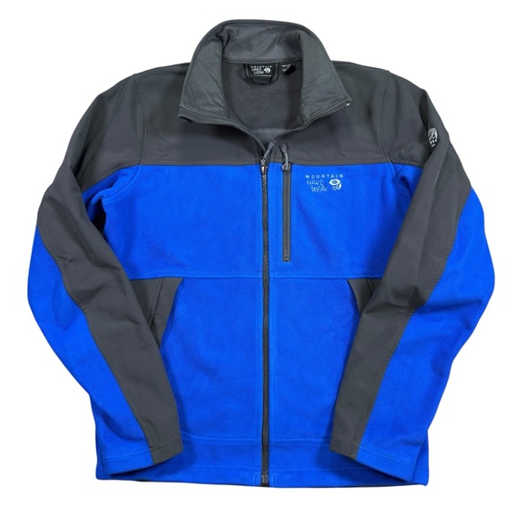 Mountain Hardwear Mountain Tech Hybrid Jacket Men’s Small Blue/Black Fleece Soft